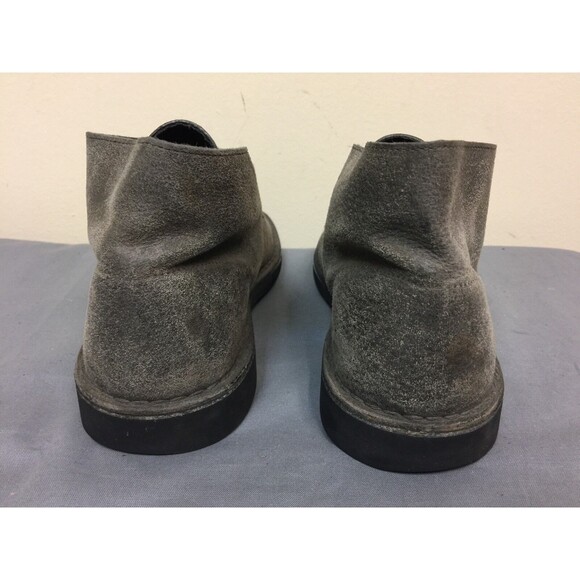 Clarks originals men size US 9M GB 8.5 gray leather ankle  lace up boots - Picture 9 of 12